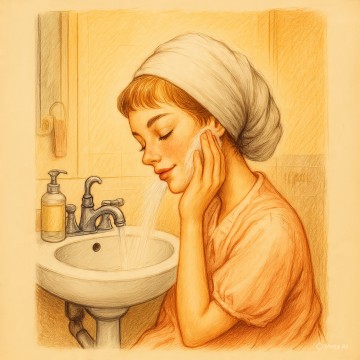 Ilustrasi bersikan muka (META AI)